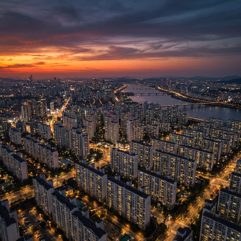 진주 도심 배경